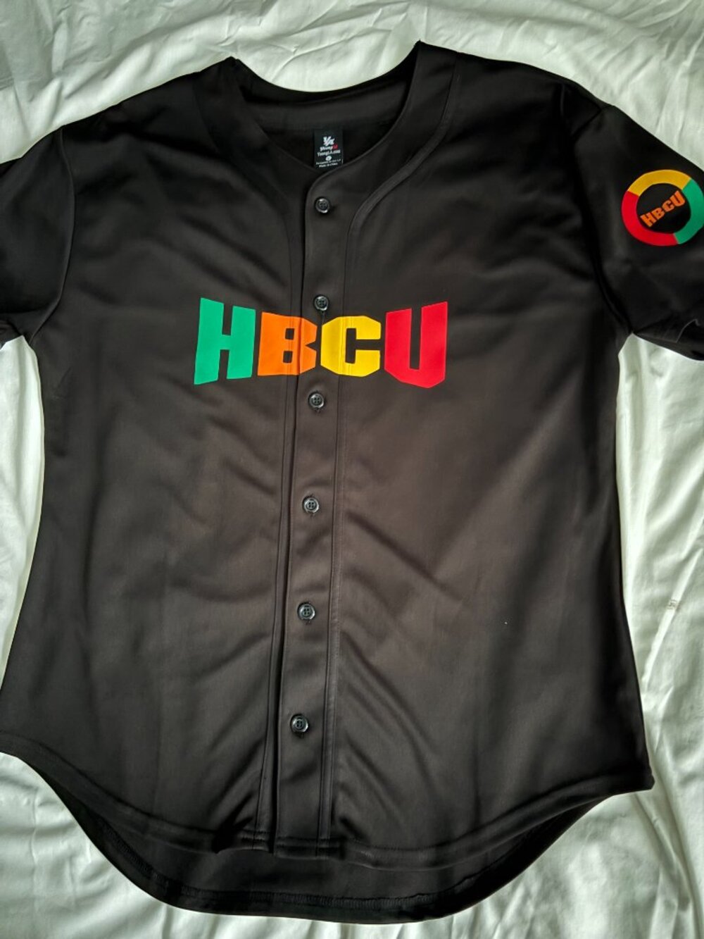 Custom made Black HBCU jersey